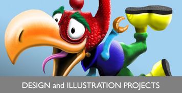 Design/ Illustration Projects Button/ Image